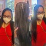 Braid down (natural hair cornrows) wash blow out included