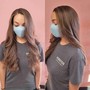 Flat iron and trim + Olaplex treatment