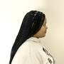 Med Waist Length Knotless Braids