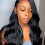 Closure wig install