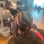 Men's box braids, design braids, two strand twists