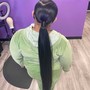 Sleek ponytail