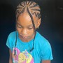 Kids smedium freestyle feedin braids any designs/style included