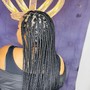 Medium knotless braids