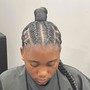 Poetic Justice Braids multiple feed in