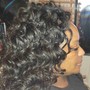 Natural hair rolled Flexi Rods