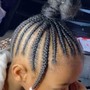 Kids braids w/weave Ages 2-9