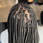 Small box braids (waist length)