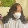 Custom 22”closure  wig with install