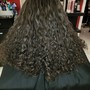 Perm in shoulder length hair