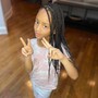 Kid Medium Knotless Braids Mid back