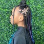 fux Locs, knotless,box braids tribal braid combo