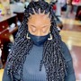 10in - 12in Medium/Large Distressed Loc Bob "Shawty Locs"