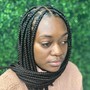 Small Box Braids Mid Back length