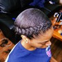 Feed In Braids Ponytail