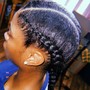 Feed In Braids Ponytail