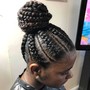 Cornrow Updo Large( Shoulder)