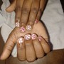 3D Flowers Nail Art