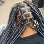 Medium knotless Braids