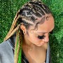 Two Feed-In Cornrows