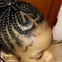 Kid's Braids with hair