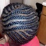 Women Cornrows with hair