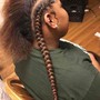 short bohemian braids