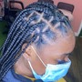 Braids in front sew-in  back