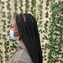 Smedium Knotless Braids (Hip Length)