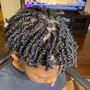 2 strand Twist-Square parts-comes with shampoo and conditioner