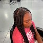 Kids knotless plaits Braid take down(natural hair)