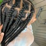 knotless braids small medium