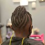 Cornrow Braided Ponytail