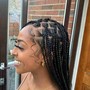 Medium knotless braid