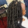 Twists updo with extensions added