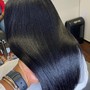 Silk Press( blow out medium hair) Dominican