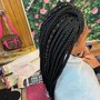 2 braids with additional braids