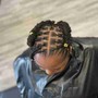 Braids men bun