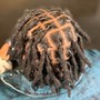 Loc Maintenance High Top Fade ( Retwist no Style) Back Length