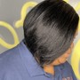 Commercial Hair ( Quickweaves ) Hair weave applied  protectively. This includes a shampoo, conditioner, cut and style .