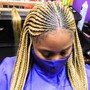 Fulani Braids Medium Mid back ( Hair Included)