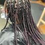 Smedium knotless or box braids