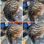 2 feed-in braids any length