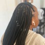 Small Straight Back Braids