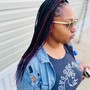 Small Knotless Braids(Mid back)