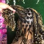 Knee length braids