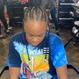 Short Medium Knotless Braids with beads