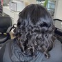 Medium Short Knotless with Curls