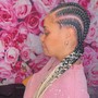 Stitch braids ( 6&amp; 8)with weave