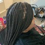 Med Knotless box braids